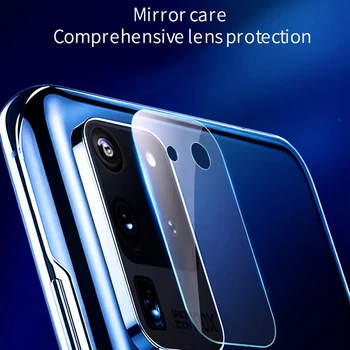 3Pcs Kamera protector for Samsung Galaxy S8 S9 S10 S10E lite plius S20 UItra Fotoaparato Objektyvą Grūdintas Stiklas telefono screen protector