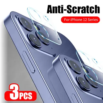 3Pcs Kameros Apsauginį Stiklą iPhone 12 Pro Max Screen Protector, iPhone 12 mini Objektyvo Stiklas