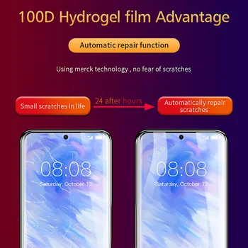 3Pcs pilnas draudimas Hidrogelio Kino Ekrano apsauginės, skirtos Huawei Honor 9 Lite 9a 9c 9s 9x 8a pro 8a premjero 8c 8s 8x Minkštas filmas ne stiklo