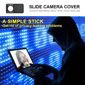 3pcs Plastiko Kameros Dangtelio Užrakto Privatumo Apsaugos Skaidrių Užrakto Shield Anti-hacker dėl Išmaniojo telefono, Nešiojamojo kompiuterio Darbalaukio vaizdo Kamera
