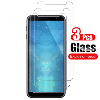 3Pcs Samsung Galaxy J4 J4+ 2018 Grūdintas Stiklas Screen Protector For Samsung Galaxy J4 Plius Apsauginės Plėvelės 9H Stiklo
