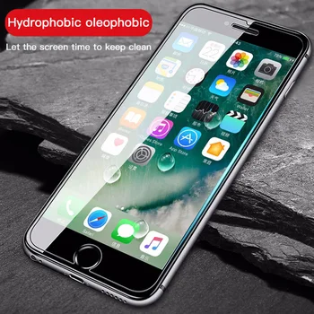 3Pcs Visiškai Padengti Grūdinto Stiklo iPhone 7 8 Plus SE 2020 Screen Protector Apsauginė Stiklo iPhone 7 8 6 6S Plius Filmas