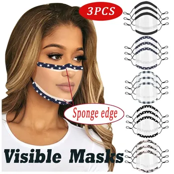 3PCS Vyrams Moterų Veidai Skydai Ekrano Atsarginių Skydeliai Lūpų Visual Shield Splash Skaidraus Plastiko Veidus Skydai Ekrano Atsarginių Skydeliai