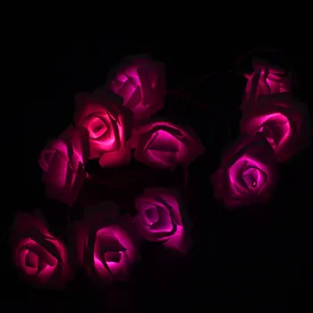 3V 1,5 M 10 Led AA Baterijos LED Rose Žibintai Atostogų String Žibintai, Vestuvių Papuošimas, Gėlių Lemputes, LED Lempos,