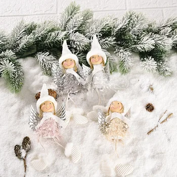 4 Spalvų Cute Angel Doll Kalėdinė Dekoracija Pakabukas 2020 Kalėdų Eglutės Kabinti Ornamentu Kalėdinė Dekoracija Namų Dekoro