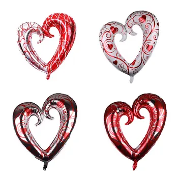 40 colių aliuminio folija kablys širdies helio balionas vestuvių susitarimą dekoravimui Valentino dienos, gimtadienio širdies balionas deco
