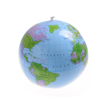 40CM Anksti Švietimo Pripučiami Žemę, Pasaulio Geografija Pasaulio Žemėlapio Balionas Žaislas Paplūdimio Kamuolys