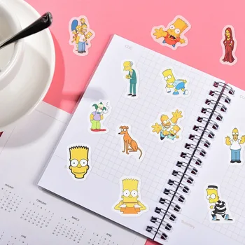 40pcs/Pak Animacinių filmų Anime Simpsonų Lipdukų Vandeniui PVC Kūrybiškumą Apdailos Scrapbooking 
