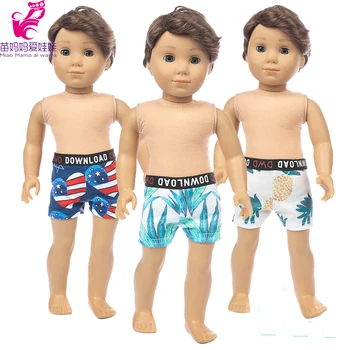 43cm baby doll berniukas medvilnės apatiniai 18 colių berniukas lėlė mergaitė, žaislai, drabužiai, kelnės, šortai