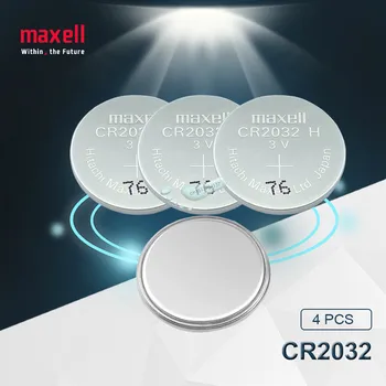 4pc maxell originalus nauja baterija cr2032 3v mygtuką ląstelių monetos baterijas žiūrėti kompiuterio žaislas nuotolinio valdymo cr 2032