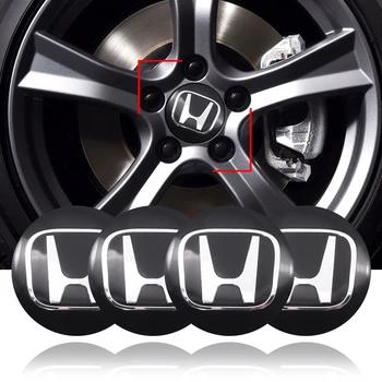4pcs 56mm Automobilių Ratų Centras Hub Bžūp Ženklelis Logotipas, Emblema Decal Varantys Lipdukas Honda Mugen Power Civic Sutarimu CRV Hrv Džiazo Tilptų