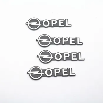 4pcs Automobilių Garsiakalbių garso Garsiakalbio Ženklelis stereo Emblema lipdukas Opel Skoda Audi Citroen Chevrolet 