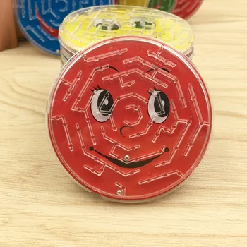 4pcs/daug 7cm Plieno Kamuolys Takelių Labirintas Žaislai Vaikams Naujovė Pradžioje Švietimo Smegenų Kibinimas Intelektinės 3D Puzzle Dėlionės Valdybos Žaislas
