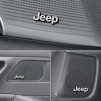 4pcs garsiakalbis aliuminio 3D lipdukas ragų garsas, raidė, lipdukai Jeep Wrangler automobilių stilius ženklelis decorat