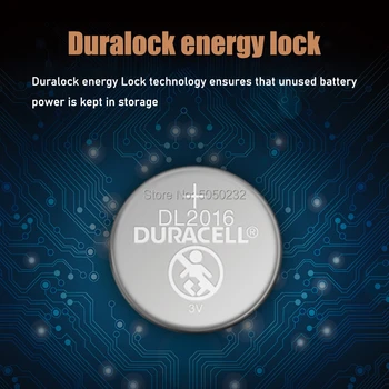 4PCS Originalą DURACELL CR2016 Mygtuką Cell Baterijos 3V Ličio Baterijas Žiūrėti Žaislas Kompiuterio Skaičiuoklė Valdymo DLCR 2016