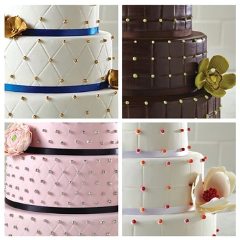 4Pcs/Set Sugarcraft Skaidrios Tekstūros, Mat Pyragas sienų dekoravimo Priemonės Tortas Pelėsių Bakeware Minkštas Tekstūros Virtuvės Konditerijos Įrankis