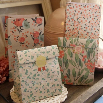 4piece/set su 1 lapas lipdukai Japonų stiliaus gėlių popieriaus dovanų maišelis, Skirtas Įvykis Šalies Prekių