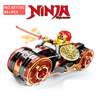 4Types Ninja Variklis Motociklo Modelio Duomenys Blokai Vaikams, Žaislai, Plytos Dovana Vaikams Berniukams