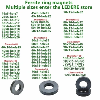 5-10VNT/daug Disko Ferito Magnetas 20x3 mm šaldytuvas magnetas ferito magnetai, ferito žiedas magnetas garsiakalbiai magnetas black 20*3 mm mini