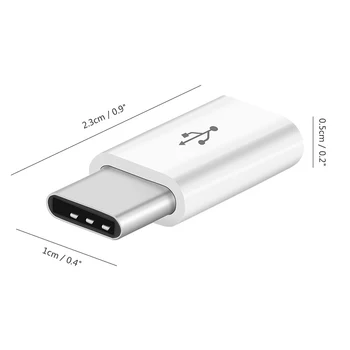 5/1PCS Mobiliojo Telefono Adapteris Micro USB Į USB C Adapterio Microusb Jungtis Xiaomi 