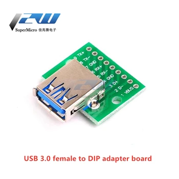 5/2VNT USB kištukinė Jungtis /MINI MICRO USB PANIRTI Adapteris Valdybos 2.54 MM Female Jungtis B Tipo C USB2.0 3.0 Moterų PCB Skaičiuoklė