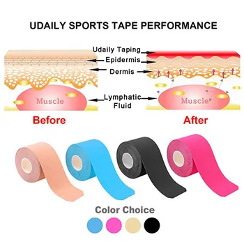 5 cm*5 m Sportas juosta lipni tinkas elastingas tvarstis teip sporto apvijų kinesiology juosta vendas adhesivas lipni sportas