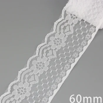 (5 metrų/roll) baltos spalvos Nėrinių juostele audinio Juostos Apdailos Gražių dovanų pakavimo poliesterio Medžiagos