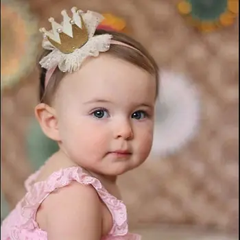 5 Modelių Kūdikių Mergaičių galvos Apdangalai, Princess Tiara Akių Minkštas Gėlių Hairband Lankelis Plaukų Aksesuarai Dovanos Vaikams