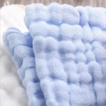 5 Spalvų Baby Rankšluostis Facecloth Kūdikių Vonios Rankšluostis Nosinė Medvilnės Burp Audinys Minkštas Ir Absorbentas 6-Sluoksnis Darželio Washcloth