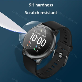 5 vnt 9H Premium Grūdintas Stiklas Haylou Saulės LS05 Smartwatch Screen Protector XiaoMi Haylou Saulės Kino Priedai