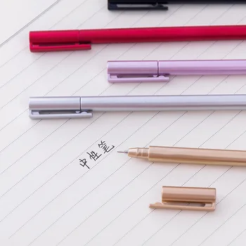 5 vnt didmeninės gelio rašiklis Korėja Raštinės reikmenys Kūrybos Metalo Rankena Neutralus Pen Vandens Rašiklis 0,5 mm suodžių Studentų Raštinės Reikmenys