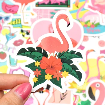 50 VNT Flamingas Lipdukai Svajonė Gyvūnų Mielas Anime ir Animacinių filmų aplinkosaugos ¾enklelis Žaislai Vaikams Dovanų 