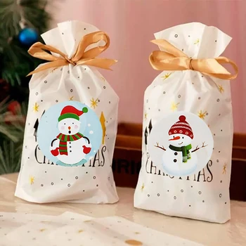 500pcs Snaigės Kraft Lipdukas Linksmų Kalėdų Lipdukai, Pakuotės Plombos Etiketėms Kalėdų Dovana Dekoro Lipduko naujųjų metų dekoras