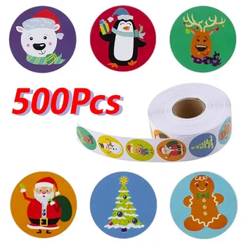 500pcs Žymeklį Kalėdų Lipdukai Vaikams Vandeniui Plombos Etiketėms Lipdukas Mielas Modelis Animacinių filmų Apdovanoti Lipdukas Vaikams, Žaislų, Dovanų