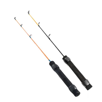 50cm Itin lengvas Nešiojamas Mini Teleskopinis Ledo meškere Žiemos Žvejybos Polių MH/ML Glassfiber minkštas Spręsti Krevečių