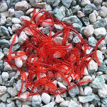 50PCS/Daug Raudonųjų Sliekų silikoninis masalas Kirminų Dirbtinis Žvejybos Masalas Spręsti 2cm Minkštas Jaukus Tikroviška Įtartinas Kvapas Vilioja