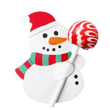 50pcs Kalėdinis Saldainis Apdailos Korteles Santa Sąlyga Sniego Animacinių filmų Popieriaus Lollipop Saldainiai Turėtojai Vaikams Kalėdų Dovanų Šalis