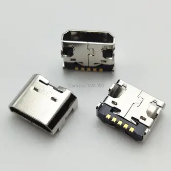 50pcs Micro USB Mini jungtis Jack lizdas Doko Jungtis Įkrovimo Uosto LG Intuicija V400 V500 V507 V510 VS950 V700 V410