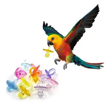 50PCS Paukščių Spenelių Žaislas Solf Paukščių Kramtyti Žaislas Augintiniui Kramtyti Žaislas Papūga Žaislai Spenelių Bite Spalvingų Paukščių Reikmenys 