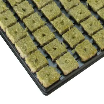 50pcs/set Green Soilles Plantin Sponge Sodinimo Augti Grodan Starteris Kubeliai Rockwool Žiniasklaidos Skleisti Klonavimo akmens Vatos Kubeliai