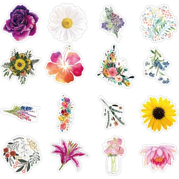 50PCS Spalvinga Saulėgrąžų Gėlių Mielas Šviežių Grafiti Lipdukas Nešiojamas Riedlentė Bagažo Šaldytuvas Lipdukai Lipdukai F4
