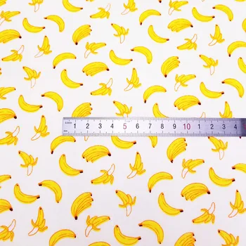 50x40cm Naujas bananų Spausdinti Medvilnės vaikai Audinio Metrų Kratinys Quilting Kūdikis yra Lopšių, Antklodė, Pagalvėlės Siuvimo Medžiagos