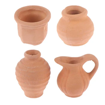 5vnt 1:12 masto Rankų darbo Lėlės Namas Miniatiūriniai Vintage porceliano vaza, vazonas jar