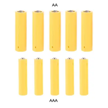 5vnt AA/ AAA Dydžio Manekeno Netikrą Baterija Setup Lukštais vietos rezervavimo ženklas Cilindro Laido