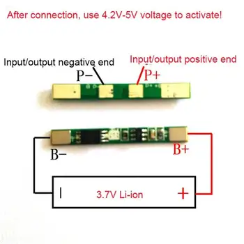 5VNT/DAUG 1S 3.7 V 3A li-ion BMS PCM akumuliatoriaus apsaugos valdybos pcm už 18650 ličio jonų baterija li