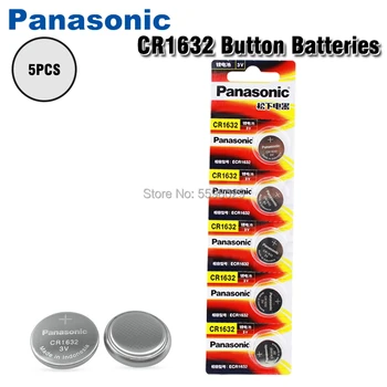 5vnt/daug PANASONIC CR1632 1632 DL1632 3V Ličio Baterijos Ląstelių Mygtuką Monetos Baterija
