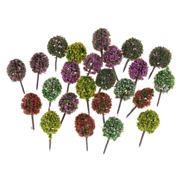5vnt/daug Plastiko Miniatiūrinių Medžių sodinukai, Gėlių Fėja Sodo Dekoravimo, Lėlių Amatų Modelis