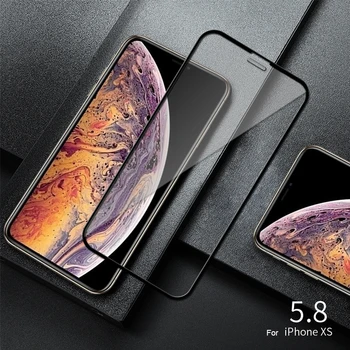 5vnt/Daug Visiškai Padengti Grūdinto Stiklo iPhone 11 Pro Max X XS Max XR 6 6s 7 8 Plus SE 2020 Screen Protector Apsauginė Stiklo