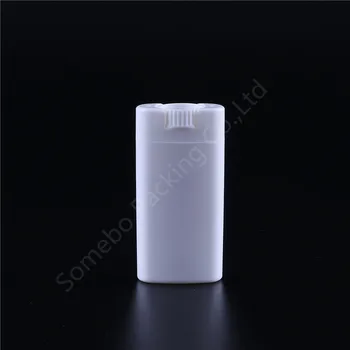5VNT Didelių Pajėgumų 15 G Tuščia Ovalo formos Plastiko PP Balta Aišku, 15g Dezodorantas Stick Konteinerių PP Lūpų Balzamas Blizgesio Vamzdis