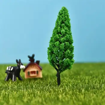 5vnt Dirbtiniai Medžiai, Pušis Pasakų Sodo Miniatiūros Mini Nykštukai Moss Terariumai Figūrėlės papuošalai Kalėdų Papuošalai